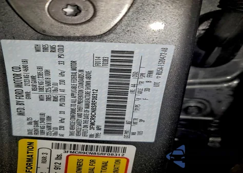 2025 Ford Bronco Sport Outer Banks z USA, uszkodzony, nr VIN 3FMCR9CN8SRF08312